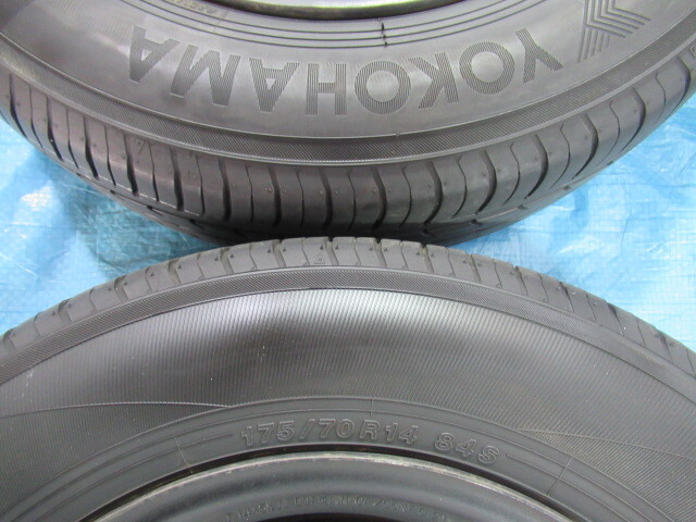 175/70R14 夏タイヤ YOKOHAMA トヨタ純正鉄 14インチ 5.5J 4H/100 ET40