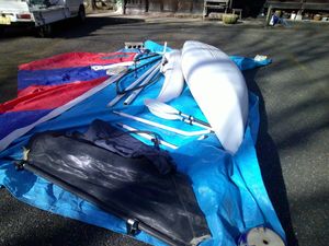 オーストラリア　　ＢＡＲＲＡＣＯＵＴＡ製　　帆付き　　カヌー