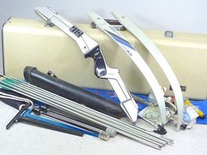 1427L05*1C▲YAMAHA/ヤマハ アーチェリー α-DX リム ハンドル 矢 ミディアムリム LAMINA