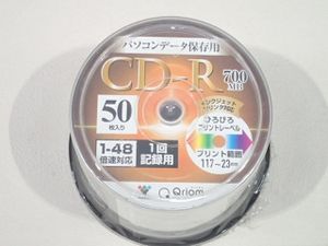 ●BB●　新品　CD-R データ用 50枚スピンドル 48倍速 700MB　QCD.R-D50.SP　(管理GU1-30)