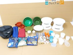 マルキュー シンワ へら餌本舗 等 エサボウル グルテンボウル 計量カップ おかゆポンプ他