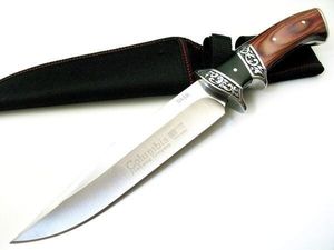 SA59★Columbia Saber★コロンビアナイフ 高品質 シースナイフ ウッドハンドル　ハンティ