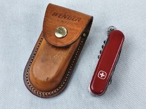 「ウェンガー マルチツール」 純正シース付 スイス製 十徳ナイフ WENGER キャンプ 釣り