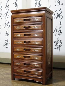 美品　唐木　花梨　カリン　無垢　チェスト　箪笥　タンス　たんす　引出し　ドロワー 2026年最新】Yahoo!オークション -花梨 無垢 チェストの中古品・新品