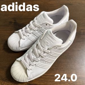 adidas アディダス スーパースター2 ホワイト レディース　未使用展示品　24.0 B