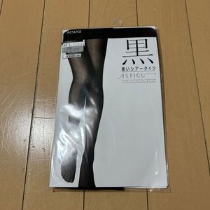 新品未使用ML ATSUGI アツギ 黒いシアータイツ 黒 ブラック