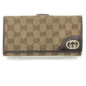 GUCCI　グッチ　GGキャンバス　長財布　184593.0416【EBAJ8028】