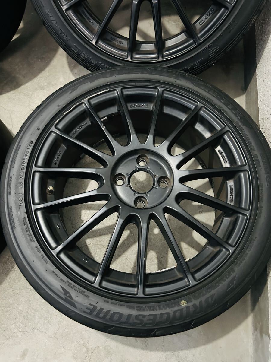 RAYS GRAM LIGHTS 57XV 17インチ 7J 50 PCD100 OZ RACING 4穴 215