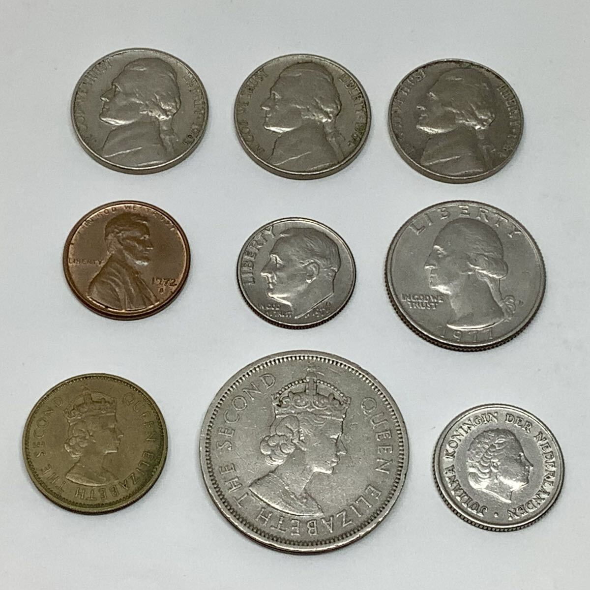 (再お値下げ)(1906年)オランダ25セント銀貨 25 セント 1976 オランダ ジュリアナ・コニンギン・デア・ネーダー