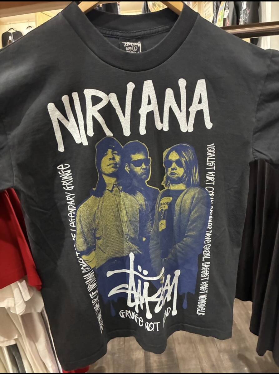 Nirvana stussy Tシャツ ニルヴァーナ ストューシー(イラスト