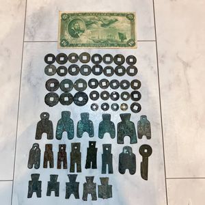 中国古銭　三字刀　古文銭　刀弊　古銭 中国古銭 貨布 刀弊 刀銭 布弊 布貨 穴銭 銅銭 銅貨 アンティーク
