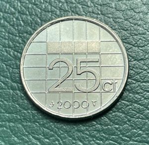 (再お値下げ)(1906年)オランダ25セント銀貨 25 セント 1976 オランダ ジュリアナ・コニンギン・デア・ネーダー
