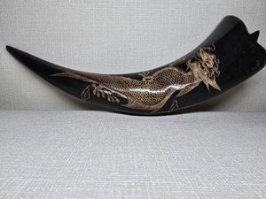 水牛 角 彫刻 龍の値段と価格推移は？｜6件の売買データから水牛 角