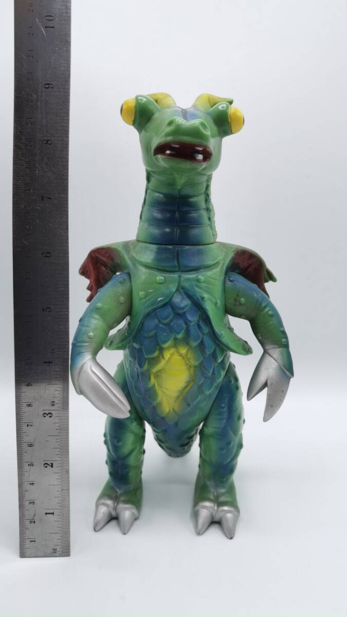 C4： 22cm 【流星人間ゾーン 破壊怪獣 ワルギルガー ソフビ 東宝 当時
