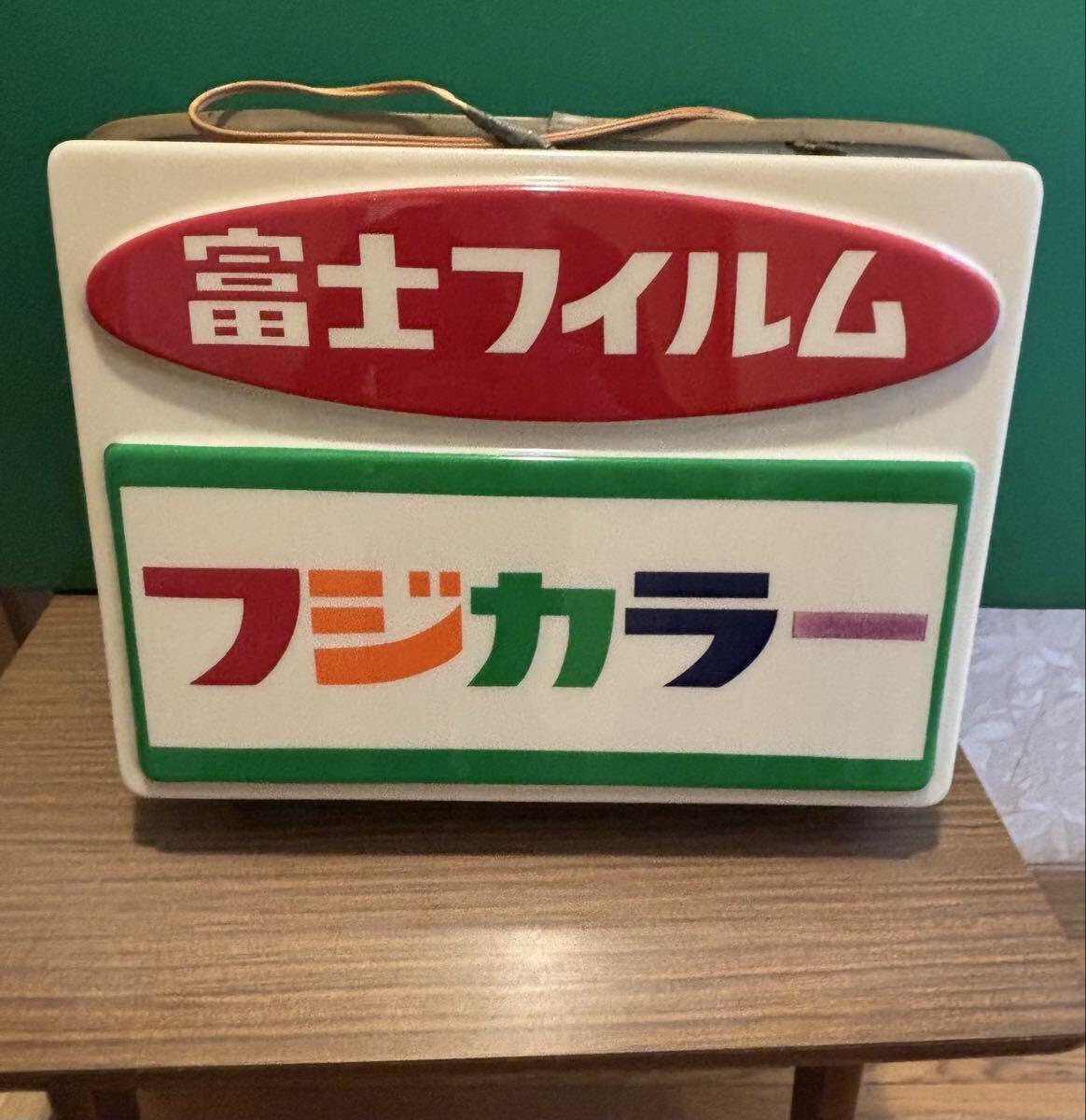 【フジカラー】フジカ・シングル８プレート看板　（昭和レトロ） 富士フイルム フジカラー 昭和レトロ 電飾看板 当時物(看板)｜売買され