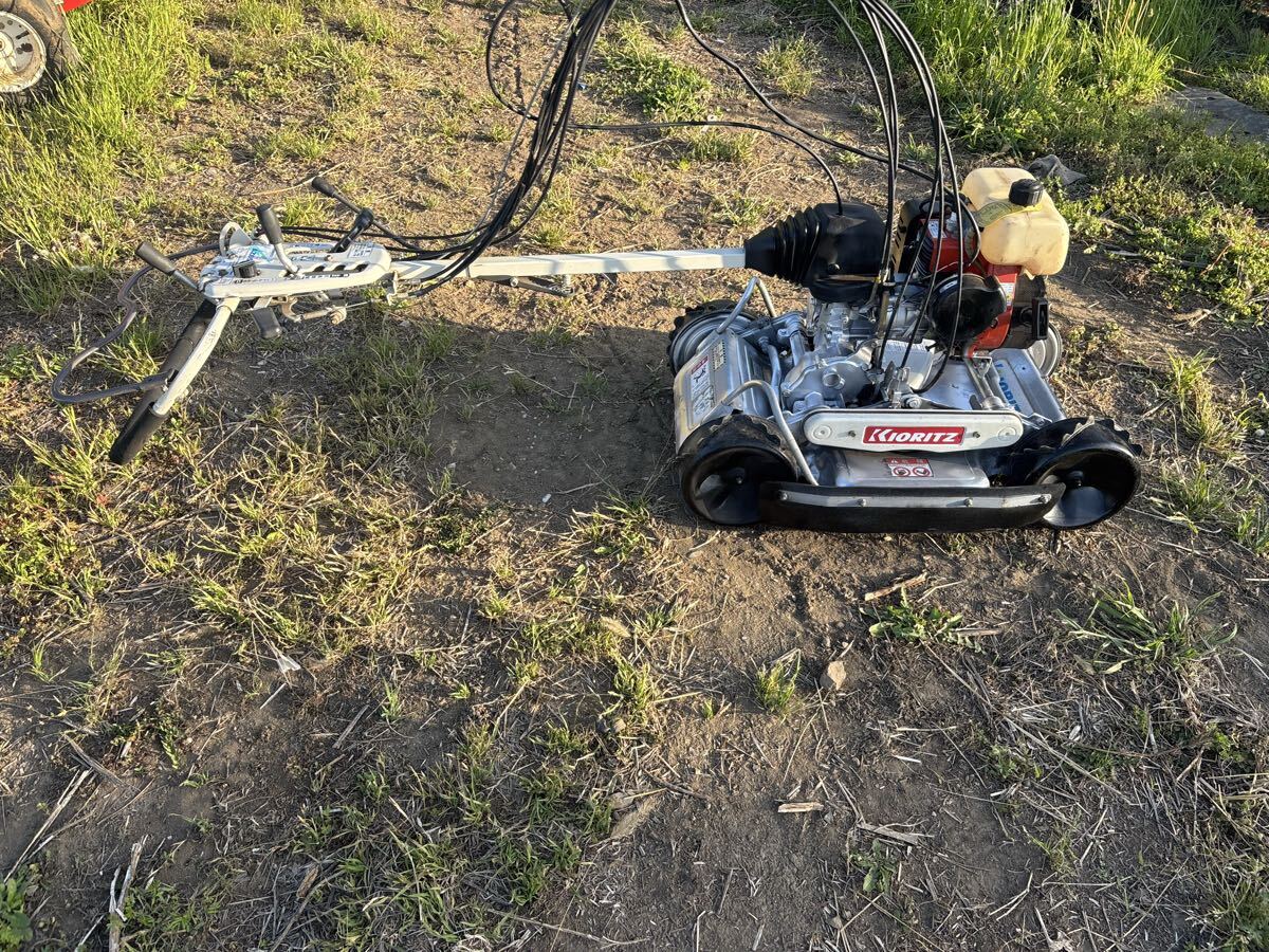 011 オーレック 共立 スパイダーモア 畦草刈 AZ850A 4WD 自走式 斜面