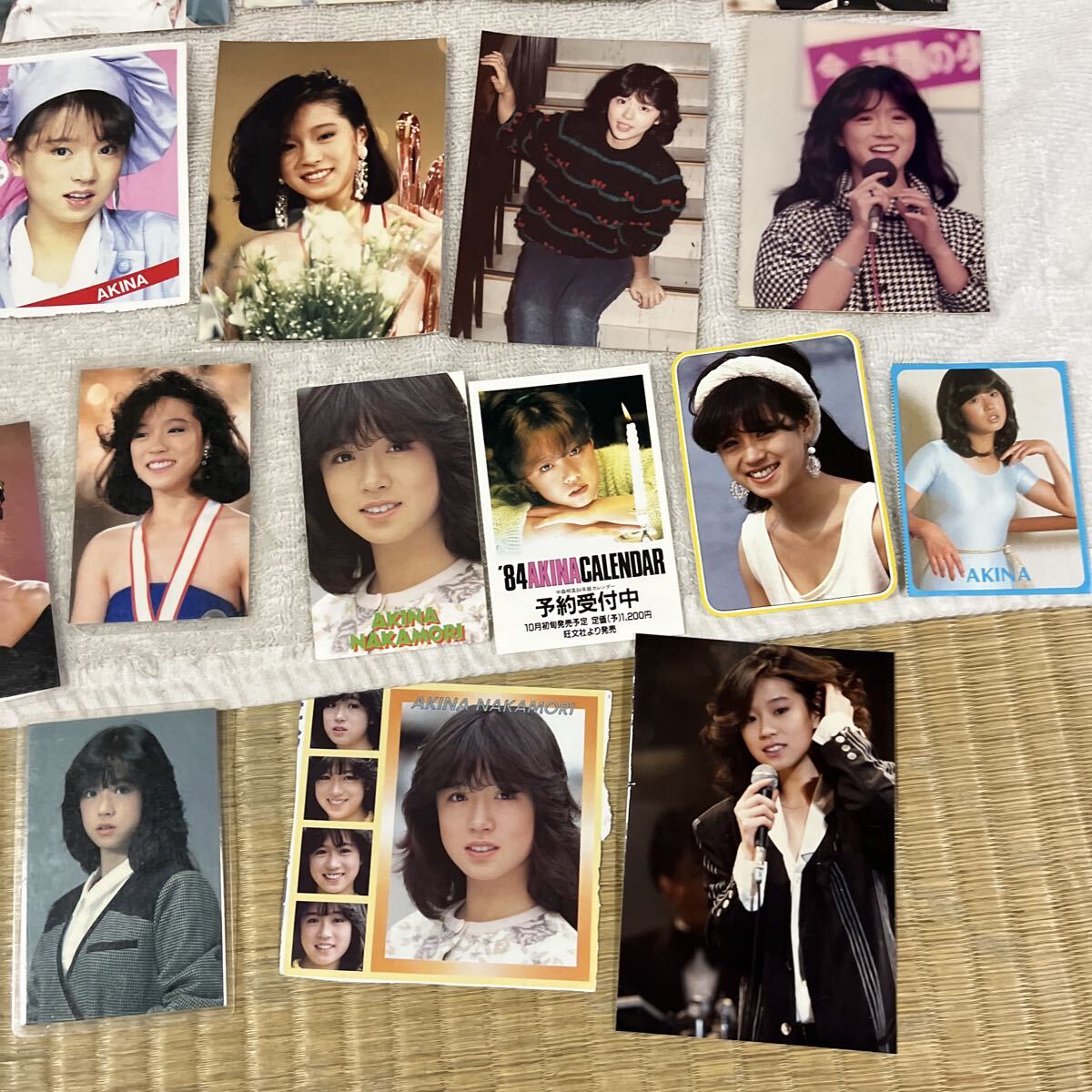 中森明菜 チラシ ブロマイド 生写真 ラミネートカード 切り抜き