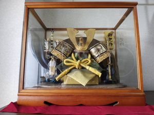 【中古】五月人形 兜飾り ガラスケース入り 武者飾り 日本伝統品 2026年最新】Yahoo!オークション -五月人形 ガラスケース(五月人形)の
