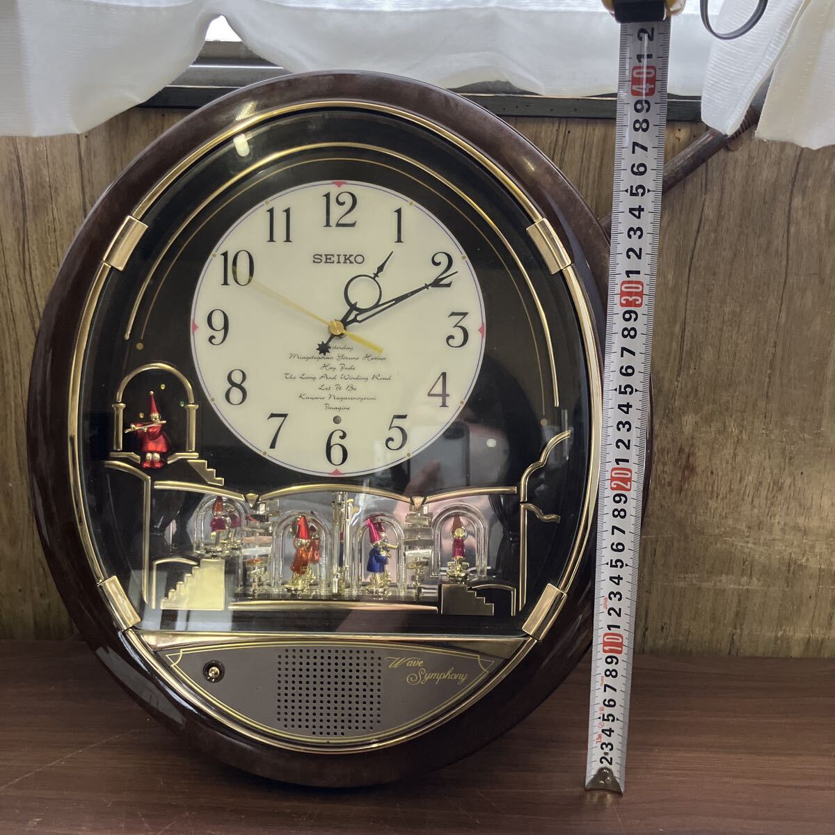 SEIKO セイコー ウェーブシンフォニー RE551B 掛け時計 電波時計