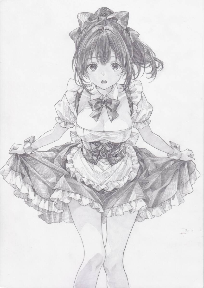 1点もの 原画 手描き アイドル オリジナル キャラ イラスト