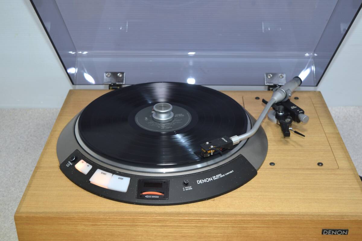 送料込み DENON DP-6000 レコードプレーヤー/DK-100F キャビネット/DA