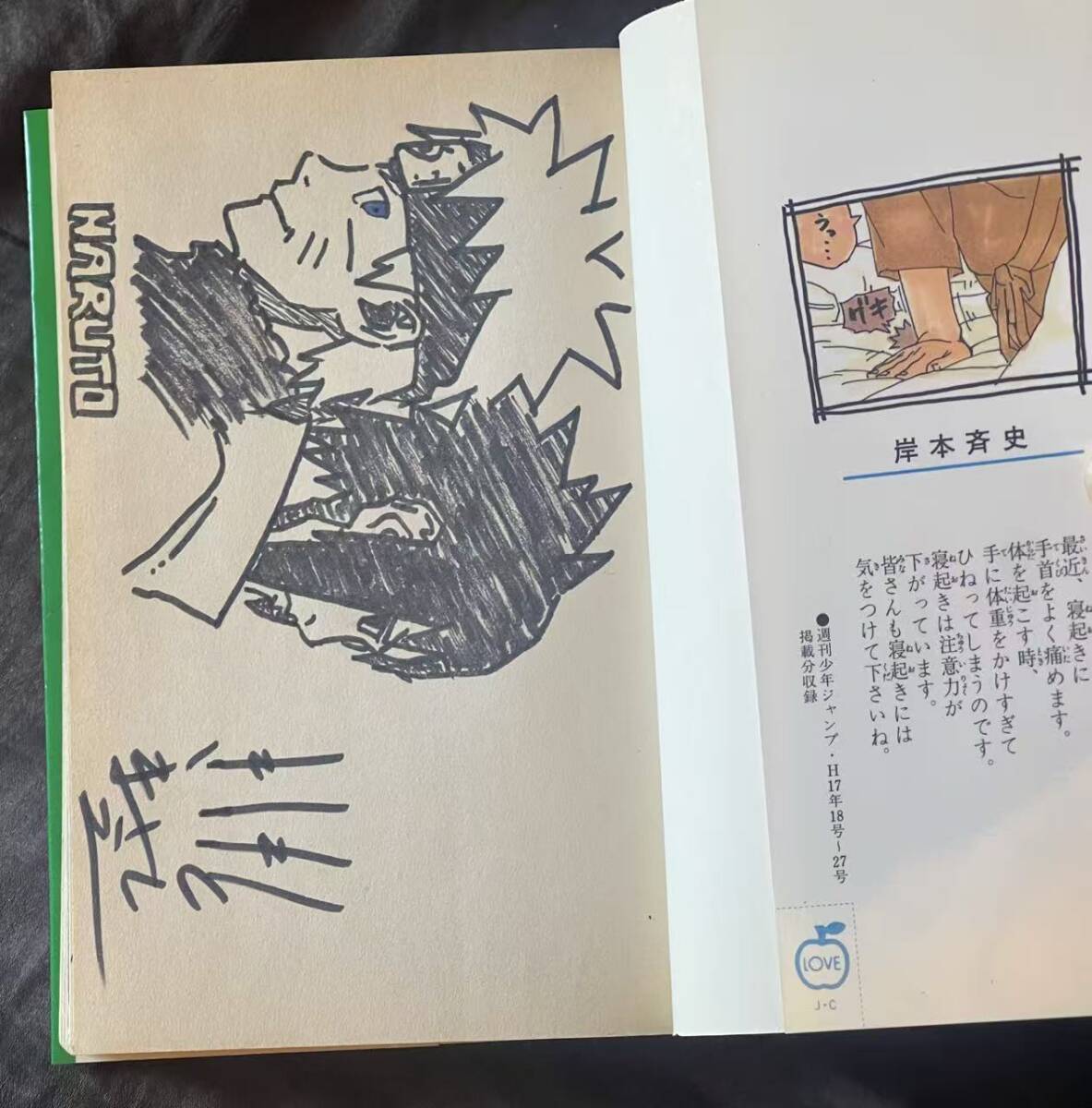 NARUTO 直筆サイン入り コミックス 岸本斉史 29巻 サイン本 ナルト