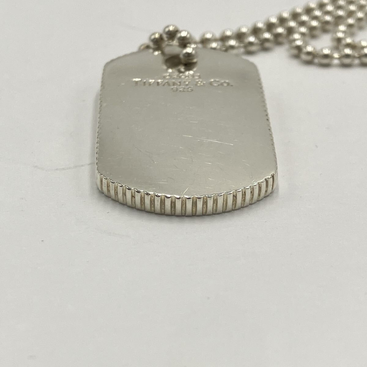 □ Tiffany&Co. ティファニー シルバーネックレス ドッグタグ コイン