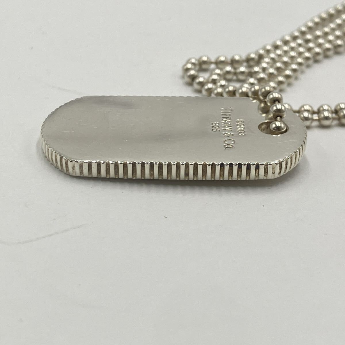 □ Tiffany&Co. ティファニー シルバーネックレス ドッグタグ コイン