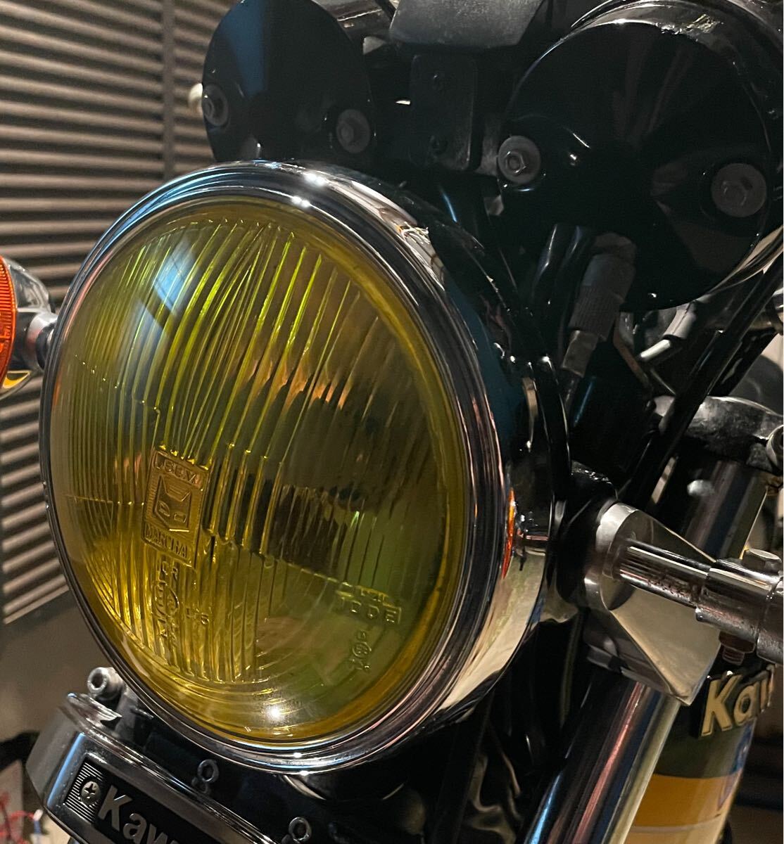 マーシャル ヘッドライト イエローレンズ z400fx CB750 KH250 GT380