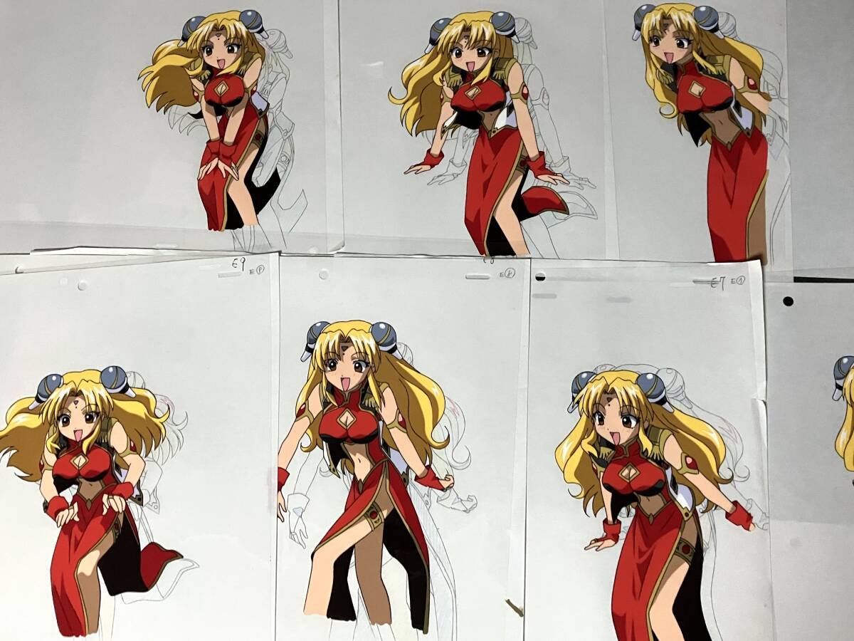 ギャラクシーエンジェル オープニング 直筆 セル画 原画 セット