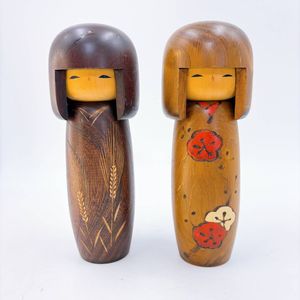 卯三郎こけし2体の値段と価格推移は？｜2件の売買データから卯三郎