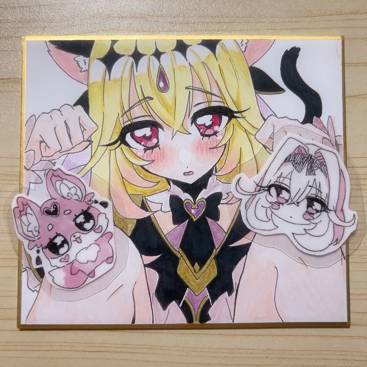 同人 手描きイラスト 名探偵プリキュア キュアアルカナ・シャドウ
