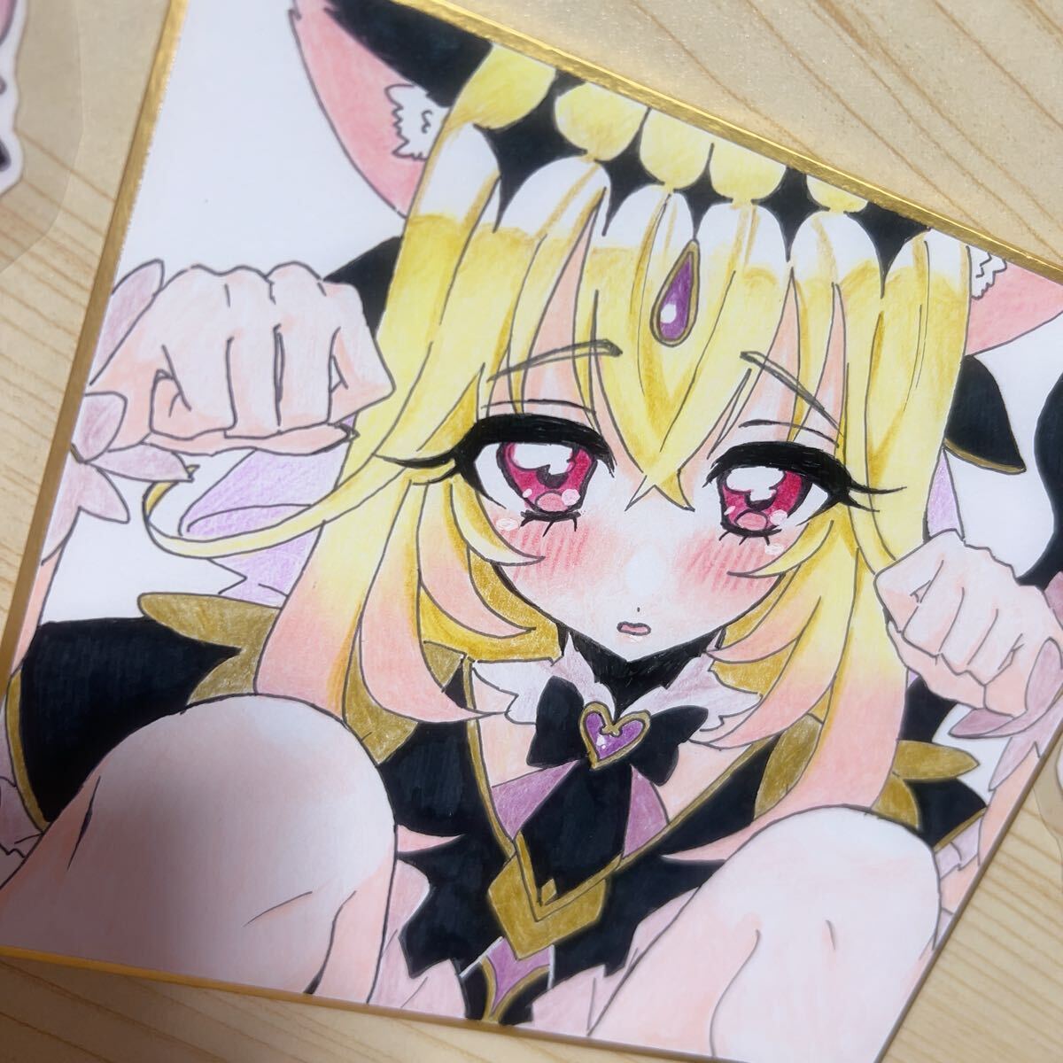 同人 手描きイラスト 名探偵プリキュア キュアアルカナ・シャドウ