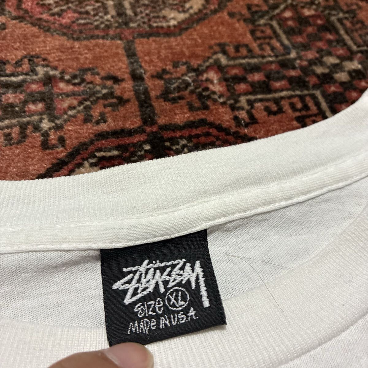 激レア 80S 初期 USA製 STUSSY シャドーマン 黒タグ ロングスリーブT