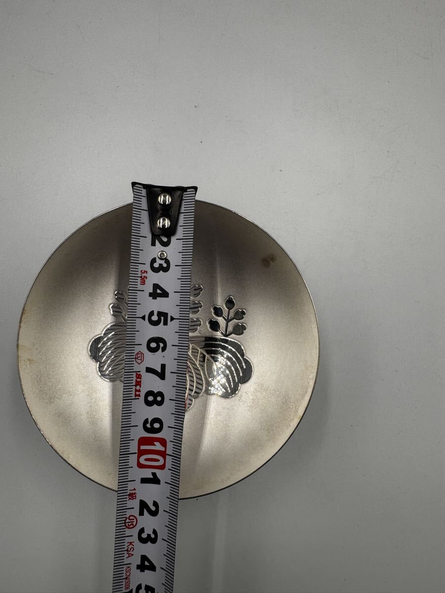 内閣総理大臣 贈 純銀盃 142g SILVER 五七の桐紋 造幣局刻印有 共箱付