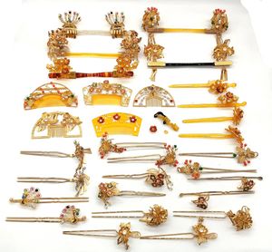 髪飾り，アクセサリー，鼈甲，金工，まとめ売り べっ甲髪飾りの値段と