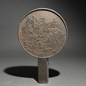 送料無料　　江戸前期 『藤原光政』銘　菊紋和鏡・古銅鏡・古銅円鏡　径10.3ｃｍ 藤原光政の値段と価格推移は？｜4件の売買データから藤原光政の価値が
