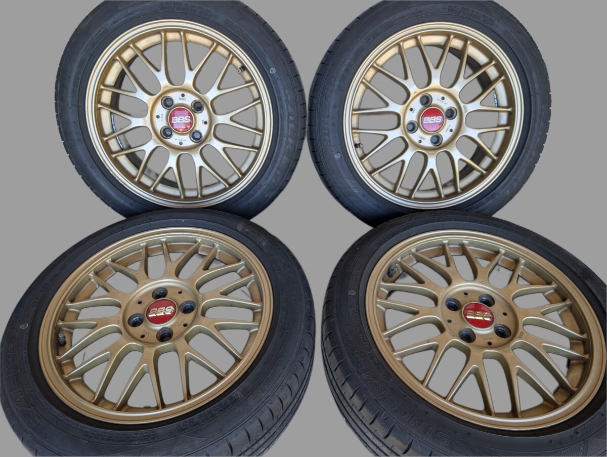 スバル純正 BBS 鍛造 ホイール 16インチ 6.5J +55 PCD100 5穴 4本