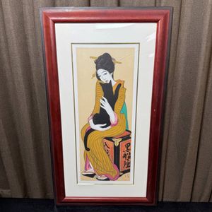 木版画 竹久夢二 黒猫の値段と価格推移は？｜1件の売買データから木