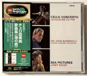 374位 【未開封】SACDシングルレイヤー / デュ・プレ / エルガー：チェロ協奏曲 / EMI SACD Sin