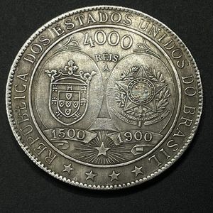 貨幣 1円スタート! ☆NGC AU-d ブラジル 960レイス銀貨 (1816年