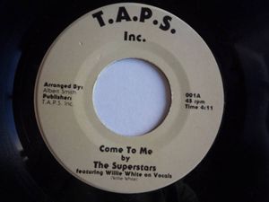 384位 Rare Deep/Modern Soul 45◆Superstars◆Come To Me/Little Rock's Song (T.A.P.S. Inc.)