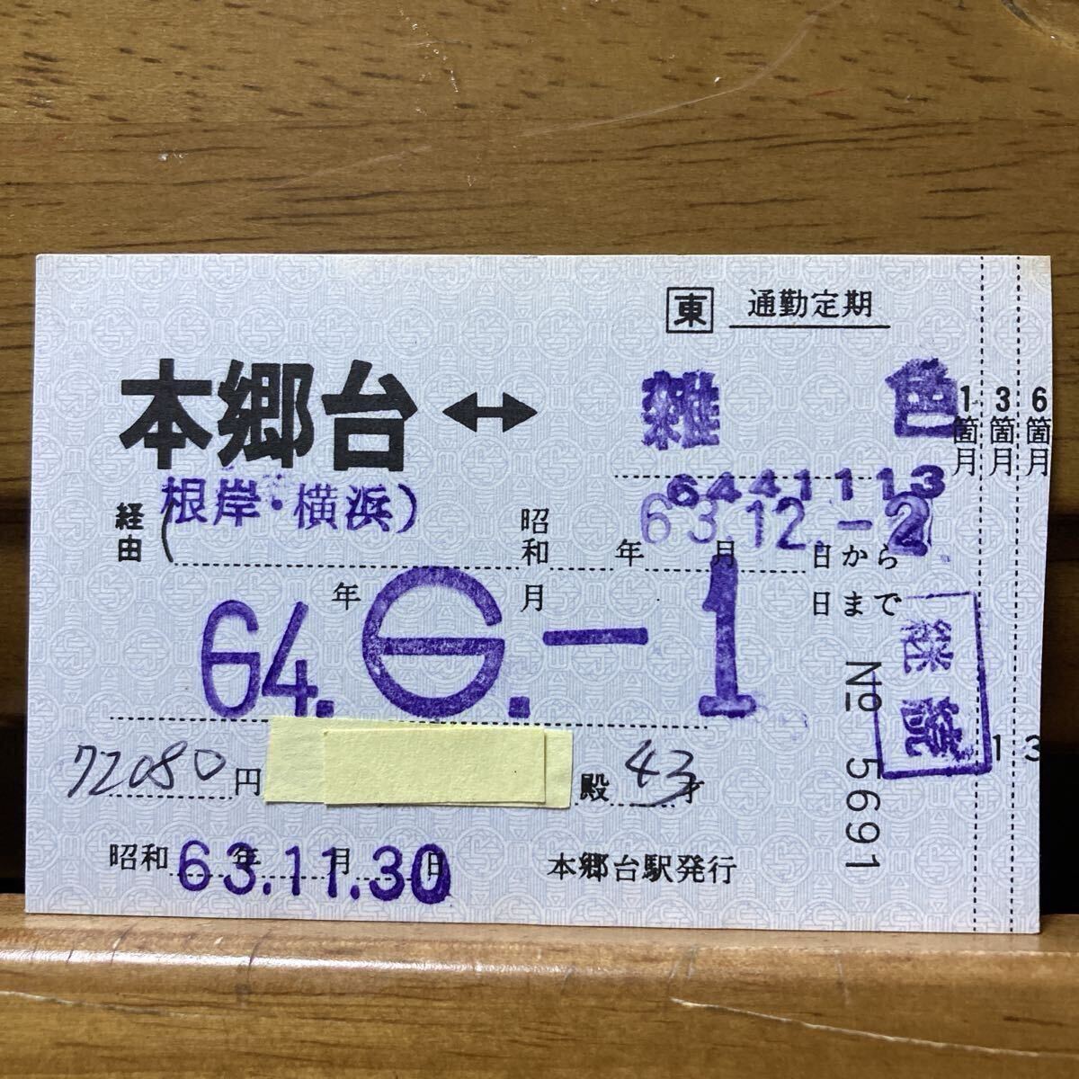 定期券 昭和の値段と価格推移は？｜41件の売買データから定期券 昭和の