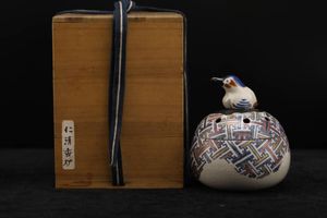 【名工・共箱付】清水焼 市川廣三 作「菊磁瑞馬 香合」茶道具 縁起物 香 清水焼の値段と価格推移は？｜31件の売買データから香 清水焼の価値