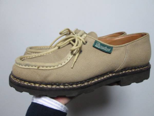 パラブーツ　ミカエル　キャンバス　41.5 USED) PARABOOT MICHAEL パラブーツ ミカエル レザー×キャンバス