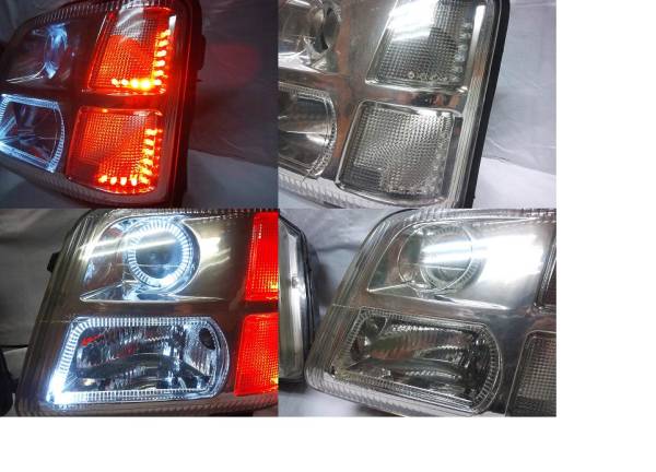 ワゴンR MC21S MC22S イカリング LED 社外品 加工済み(ヘッドライト