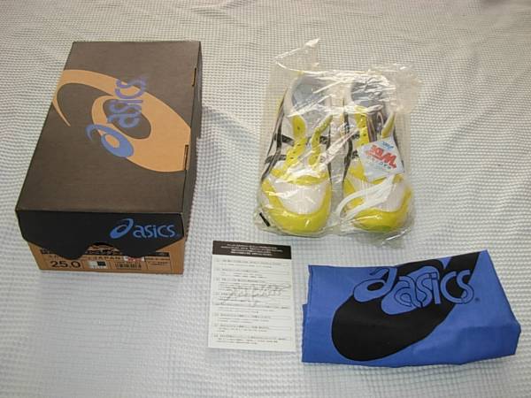 未使用☆高橋尚子直筆サイン入り☆asics☆スカイセンサー(25cm)(25.0cm