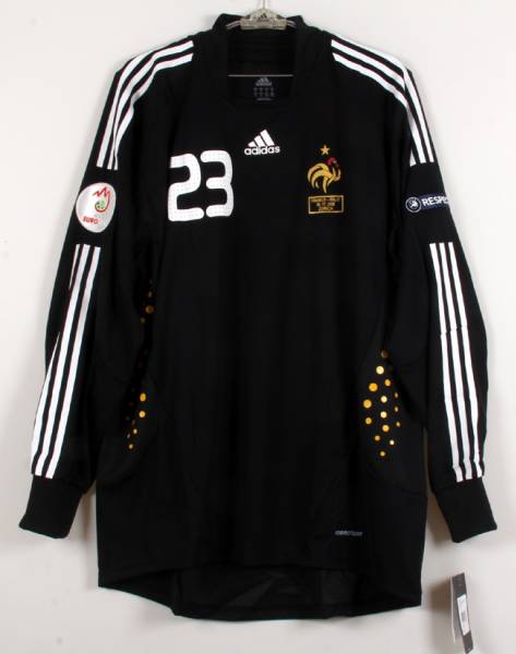 正規品，新作 EURO2008 フランス GK #23クーペ 選手用長袖 ユーロ08 正規 XL(フランス)｜売買されたオークション情報、yahooの商品情報をアーカイブ公開 - オークファン ユニフォーム