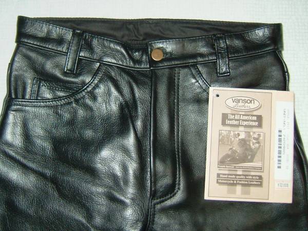 SALE★良革選抜 新品★VANSON バンソン PT17 ブーツカット革パン