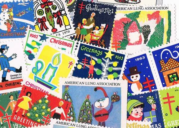 ●可愛い外国の輸入クリスマスシール/30枚/ヴィンテージ含●_2